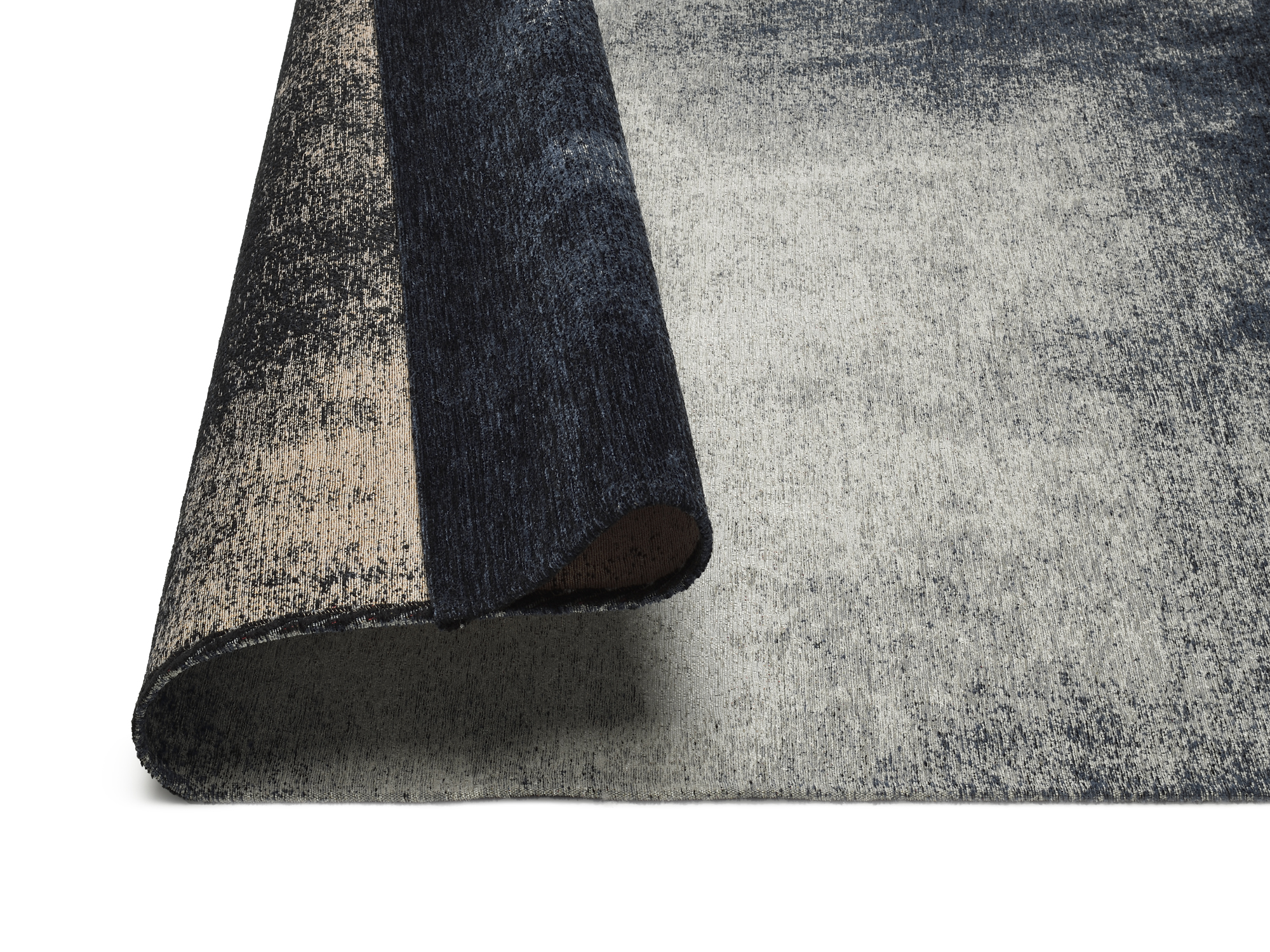 Opal Daylight Flachgewebe Teppich blau-grau