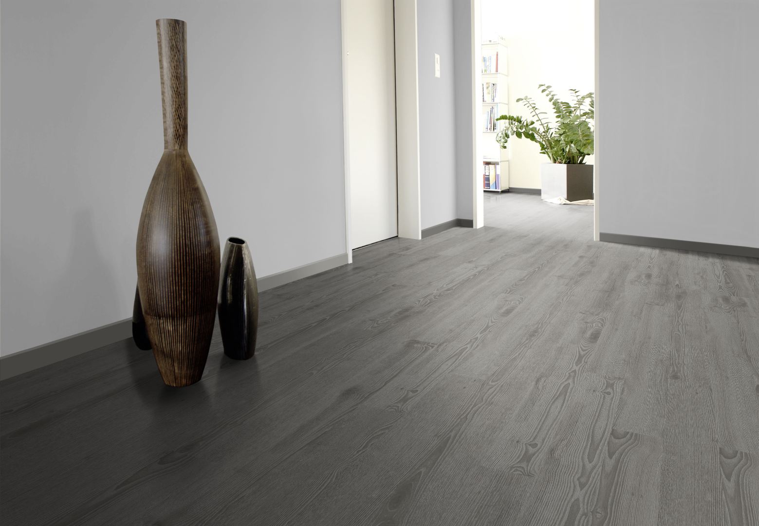 Klebe Vinyl Basic Eiche Steingrau