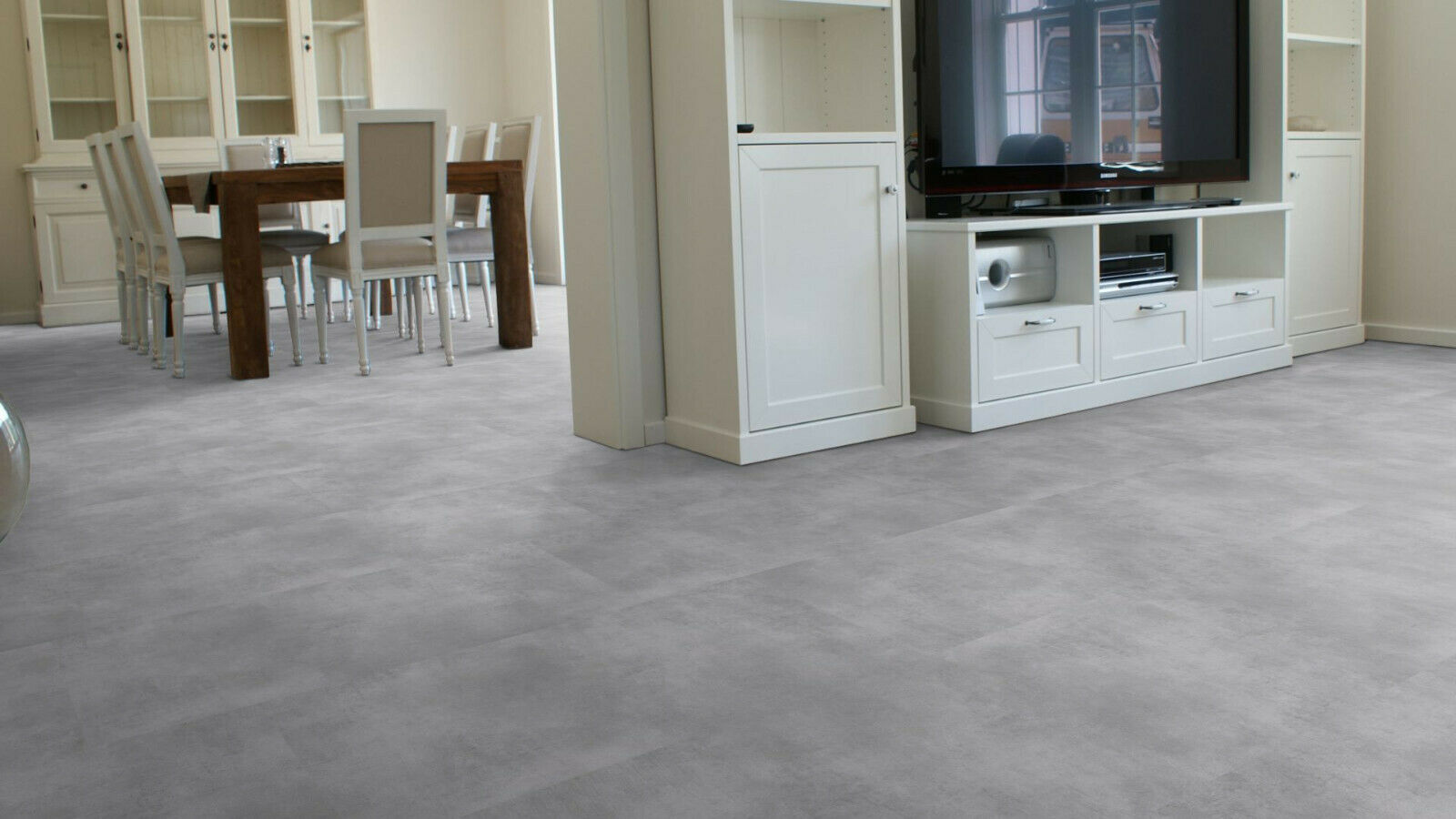 Klebe Vinyl Beton hellgrau