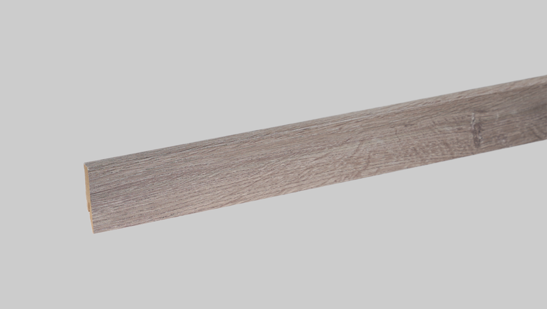 Fußleiste modern Eiche grau 18 x 58mm