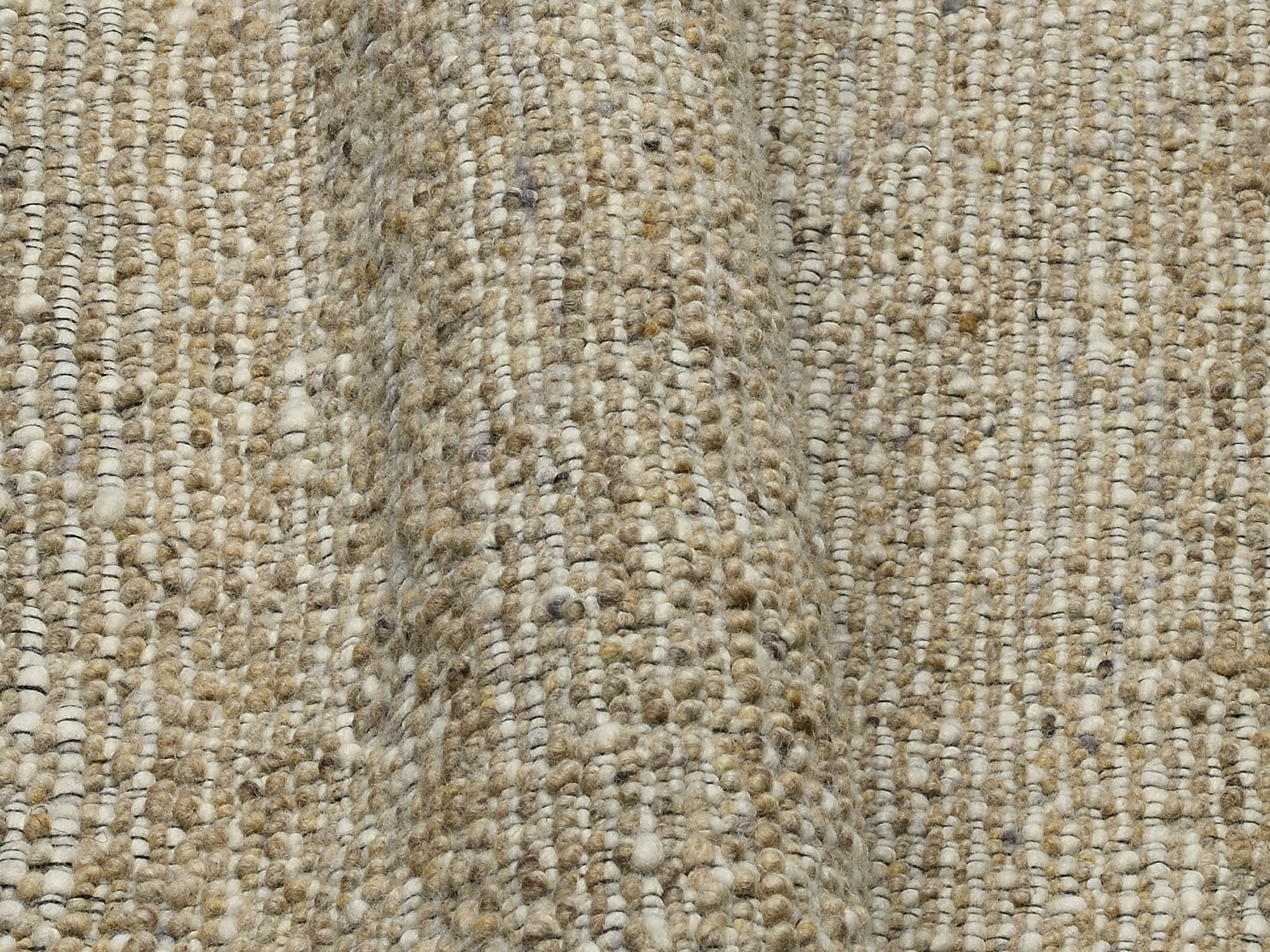 Country Handweb Teppich cappuccino