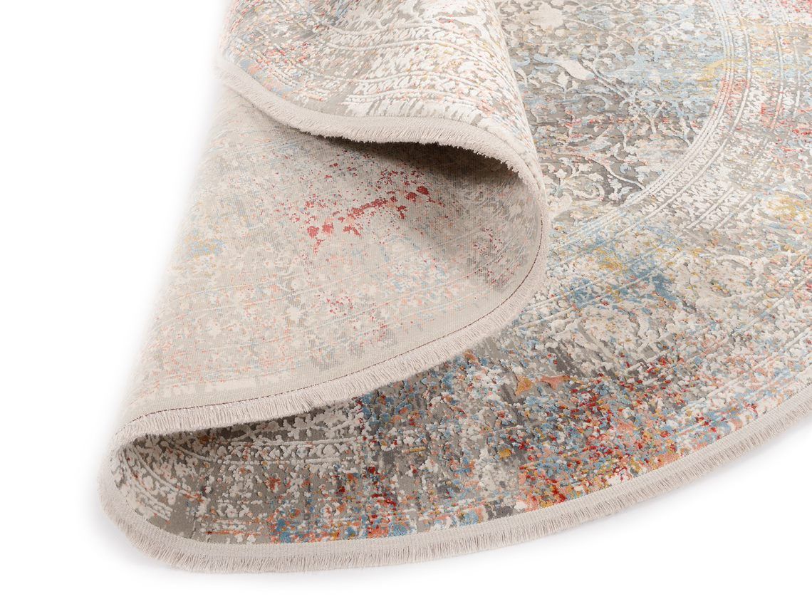 Hochwertiger Vintage Viskose Teppich in Multicolor