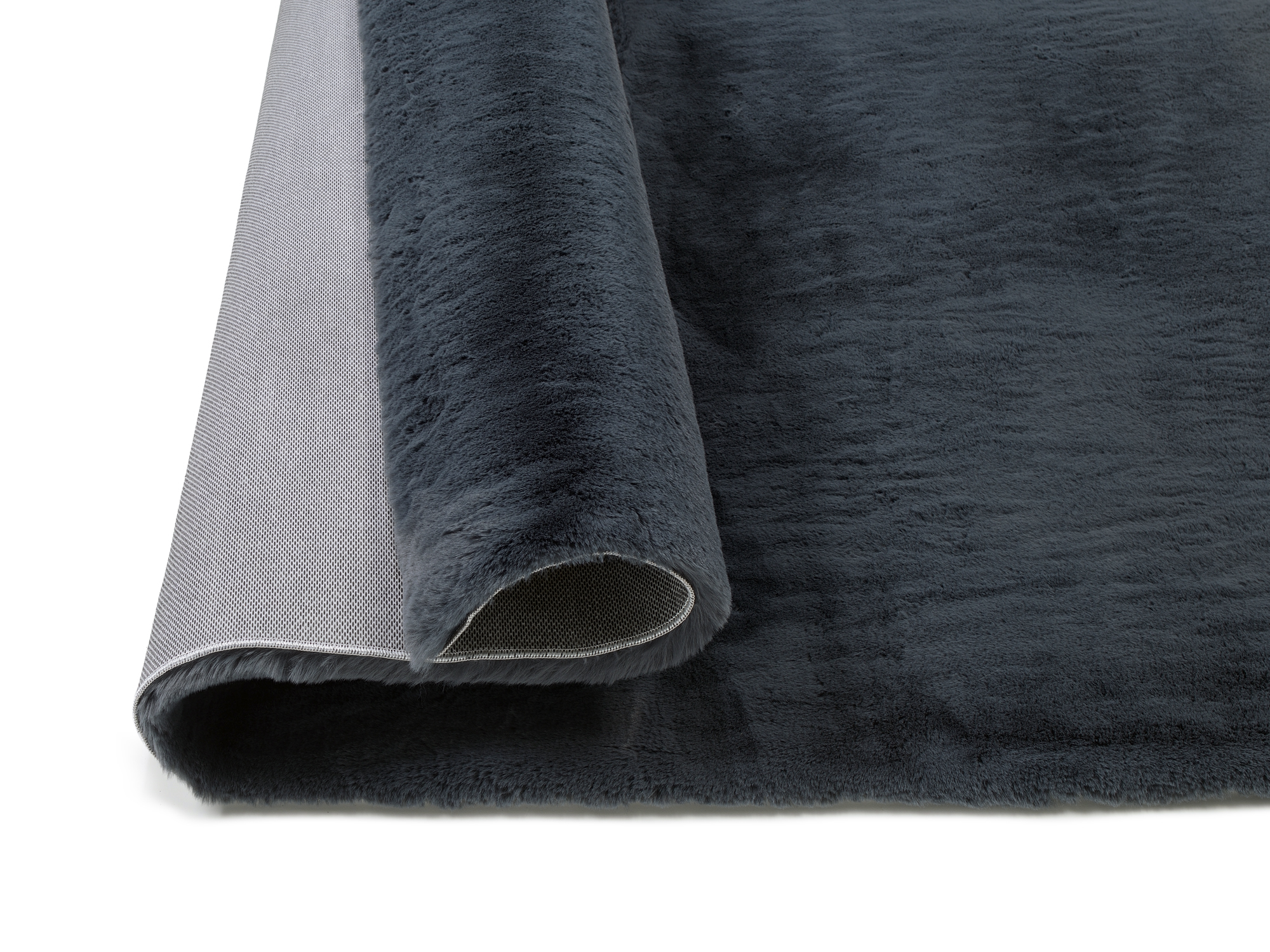 Rocky Soft Fellteppich dunkelgrau