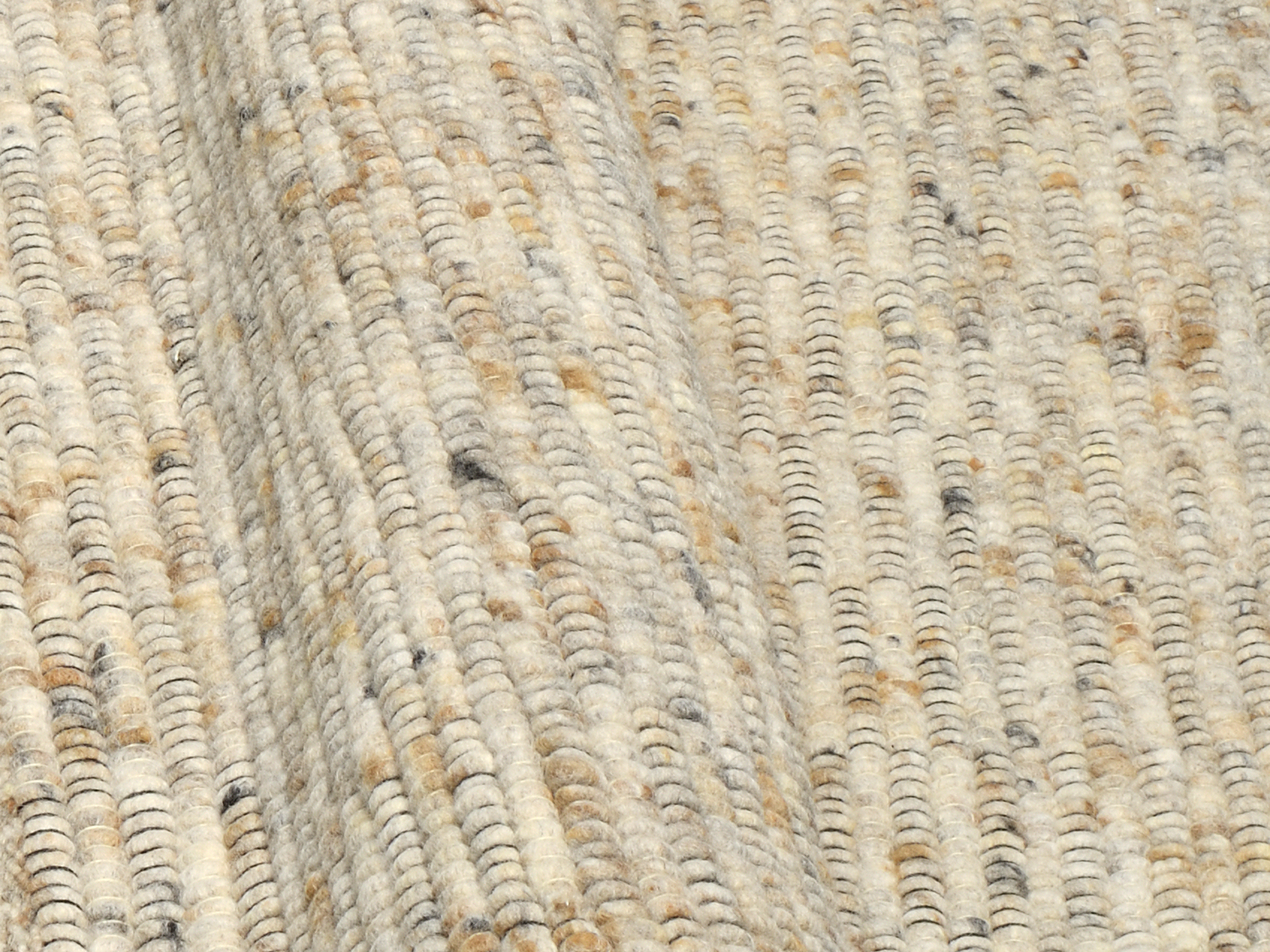 Atrium Handweb Wollteppich cappuccino