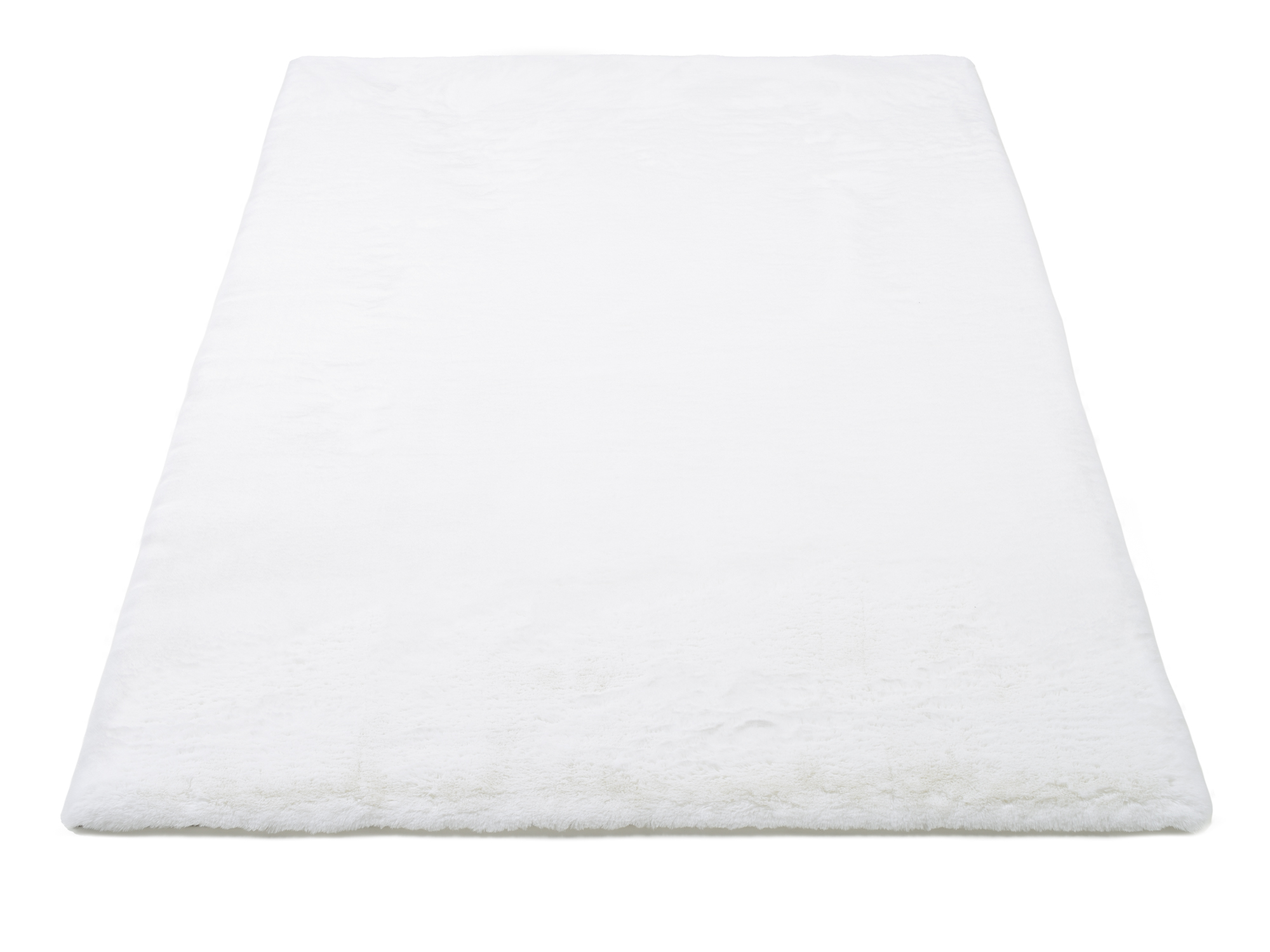 Rocky Soft Fellteppich creme-weiß