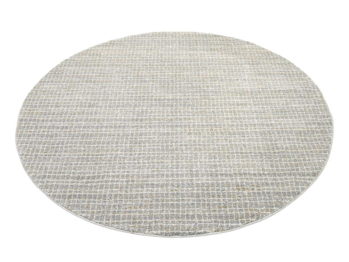 Teppich rund in geometrischem Muster