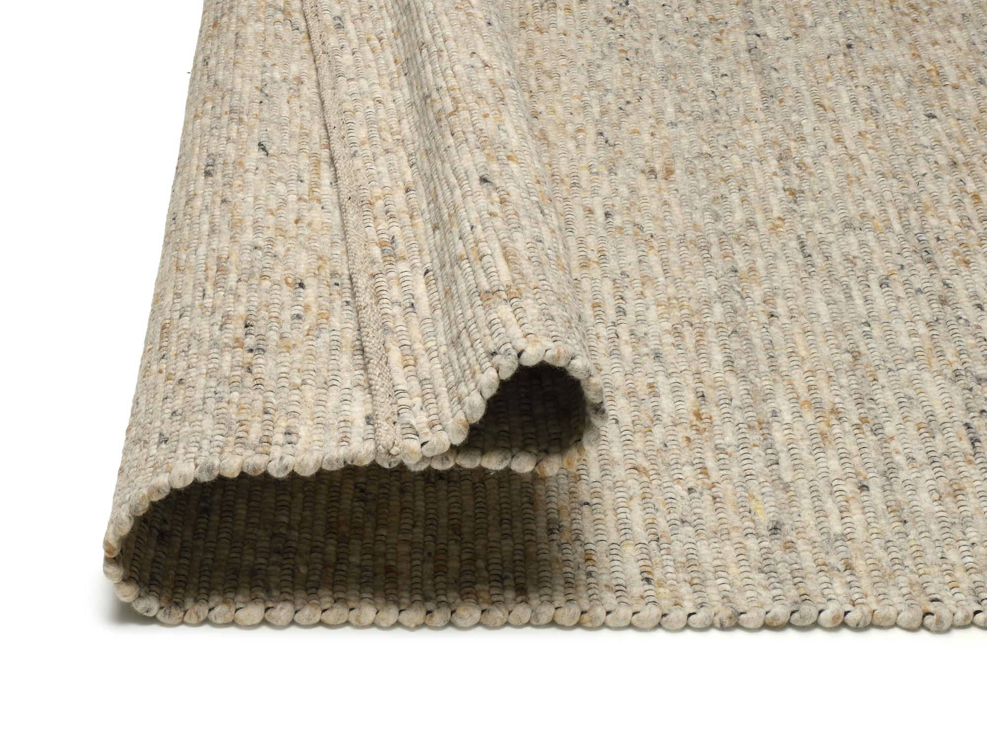 Atrium Handweb Wollteppich cappuccino
