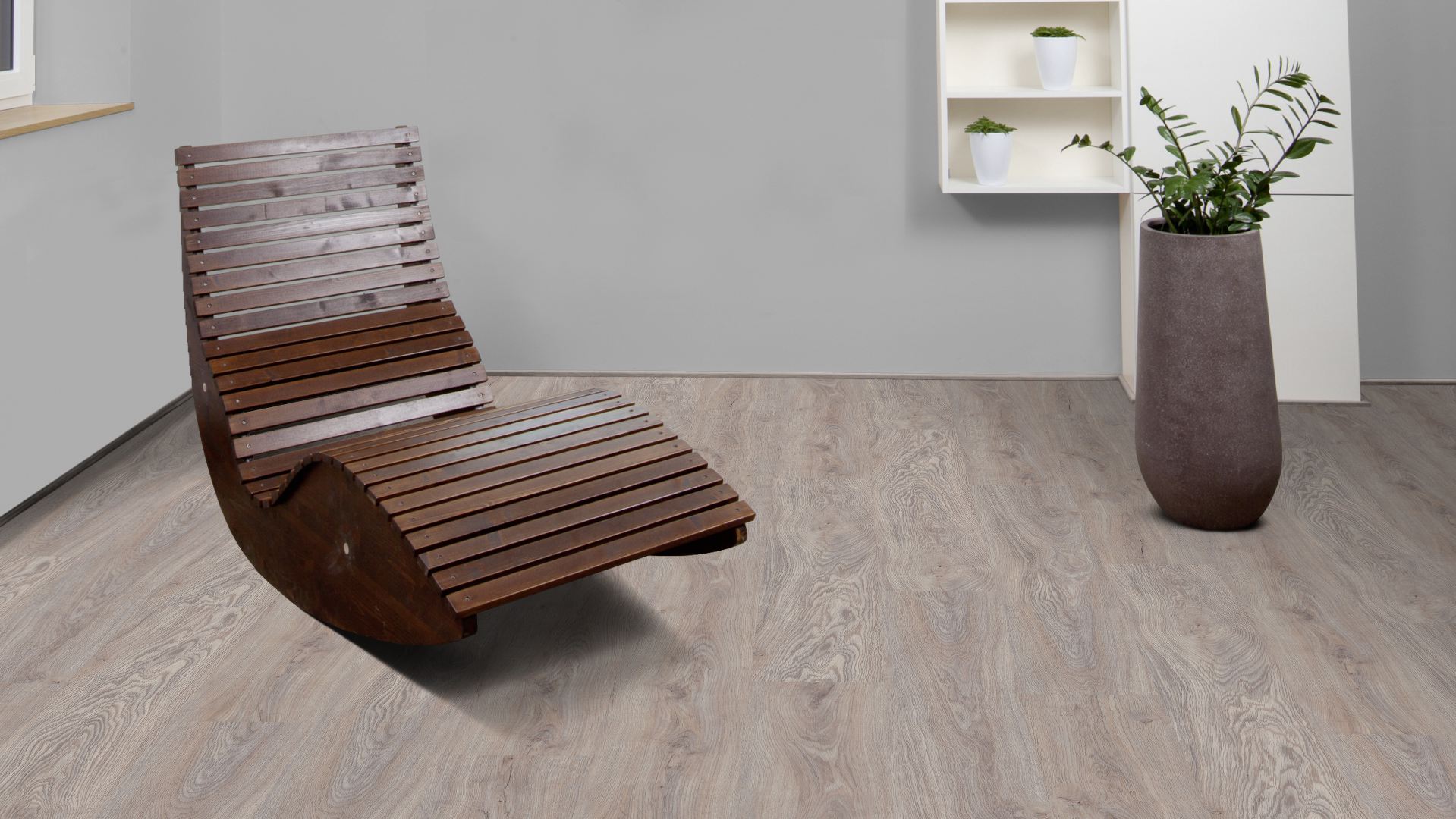Klick Vinyl Eiche grau-beige
