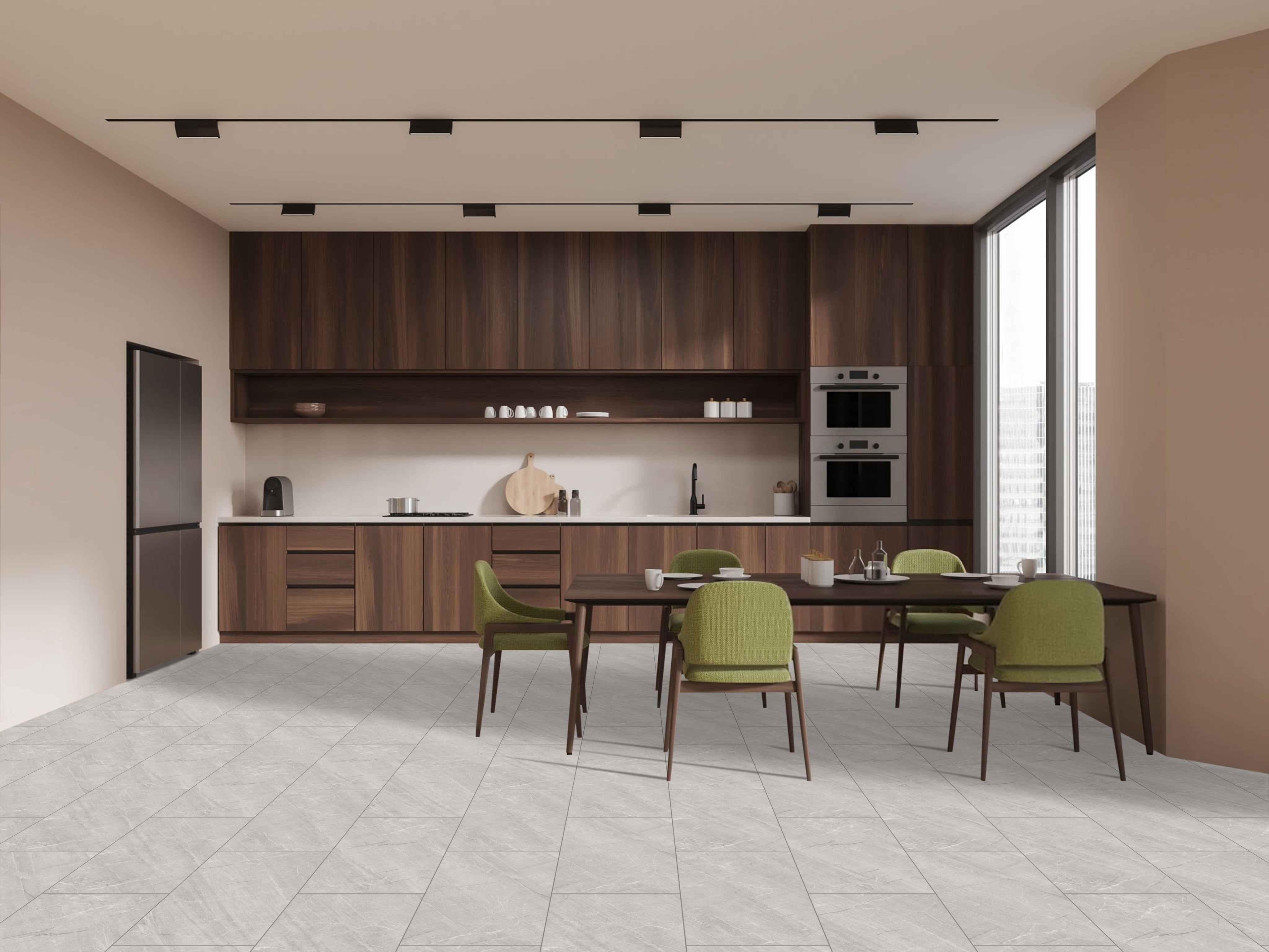 Klick Vinyl Marmor Grau – Wasserfester Vinylboden in Fliesenoptik