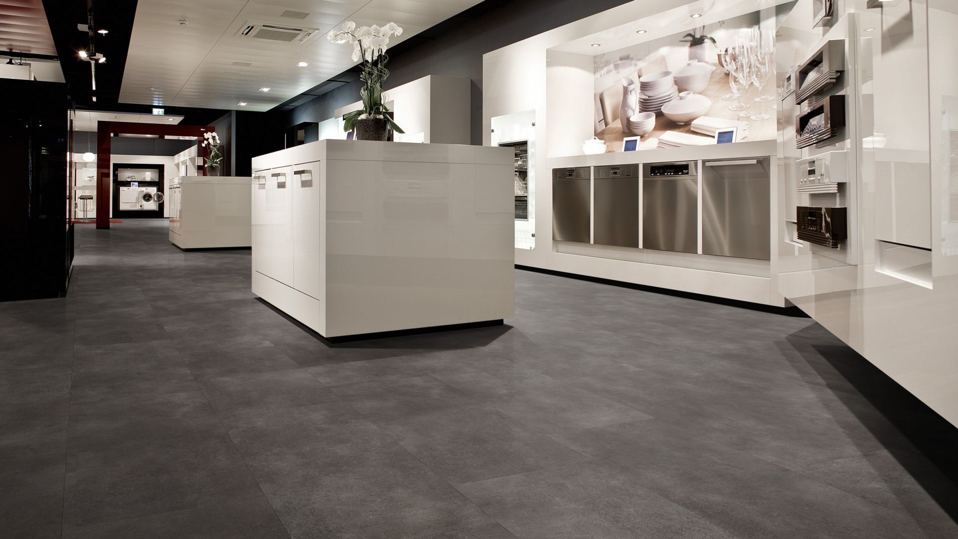 Klebe Vinyl Basic Granit dunkelgrau