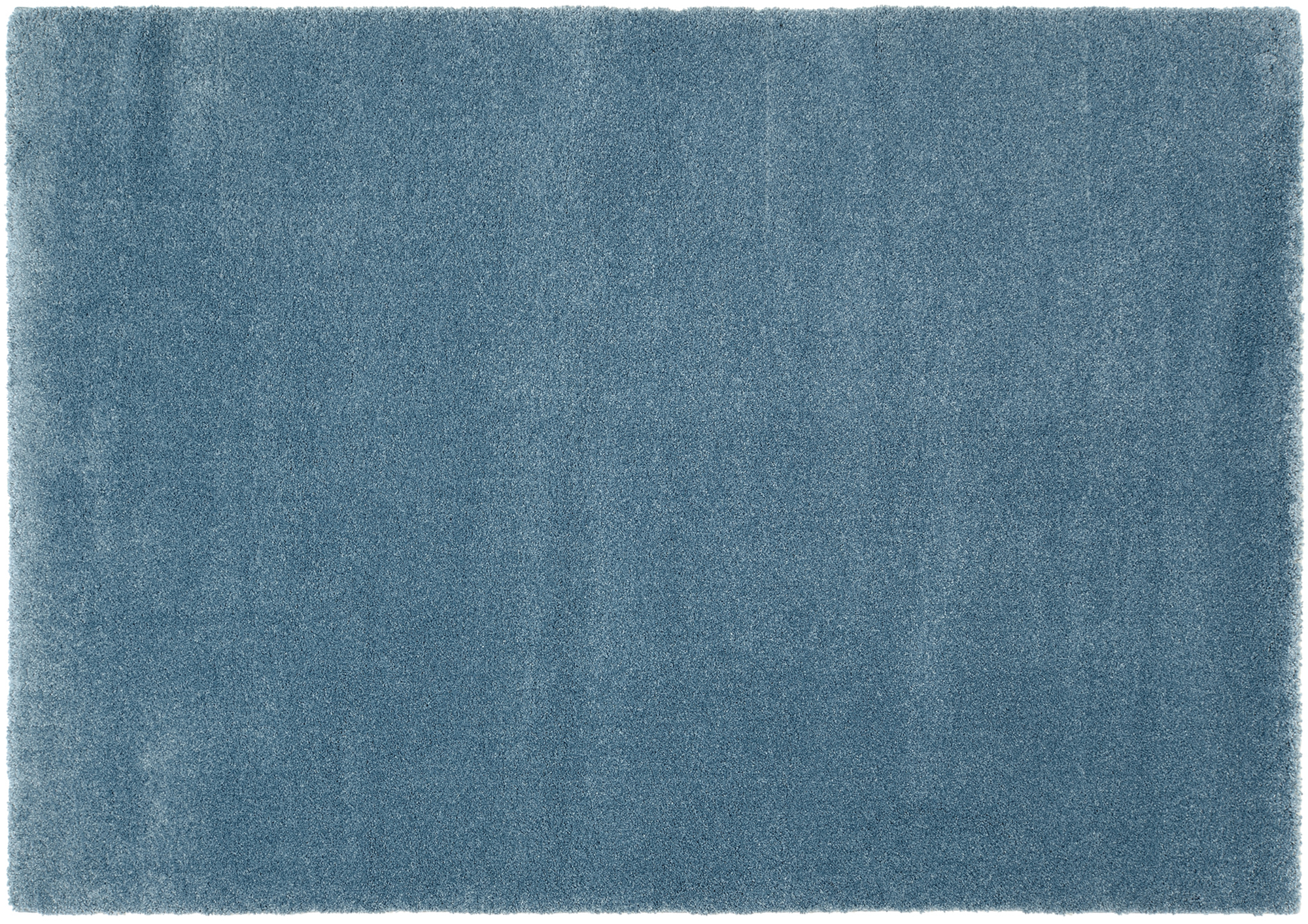 New Villa Melange Uni Teppich blau