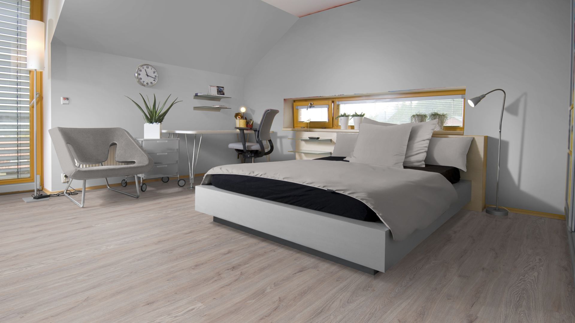 Klick Vinyl Eiche grau-beige