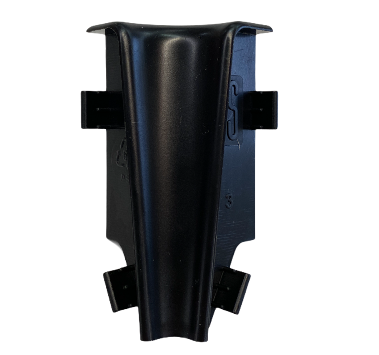 Innenecke schwarz für 58mm Fußleiste