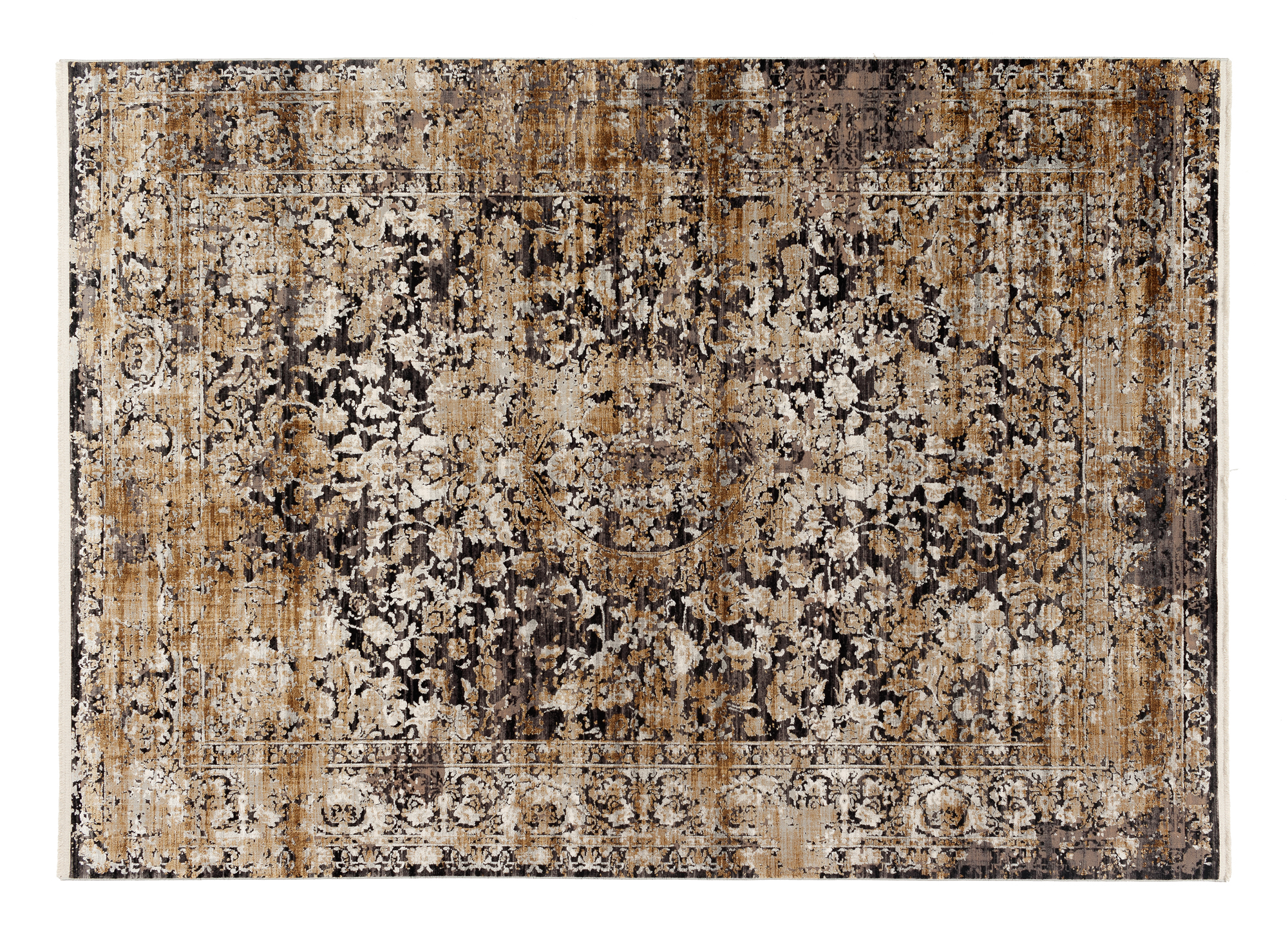 Impression Soda Designer Teppich grau-gold
