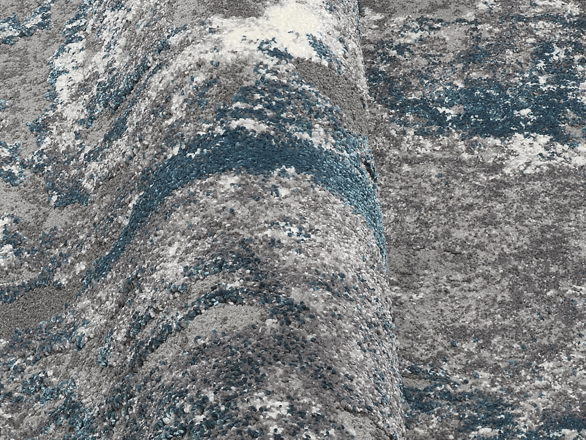 Juwel Liray Designer Teppich grau-petrol