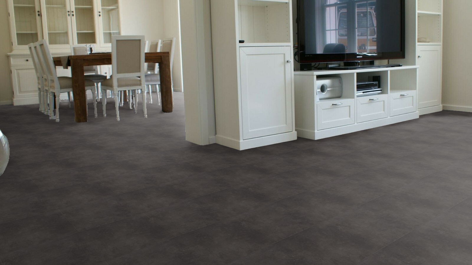 Klebe Vinyl Beton schwarz
