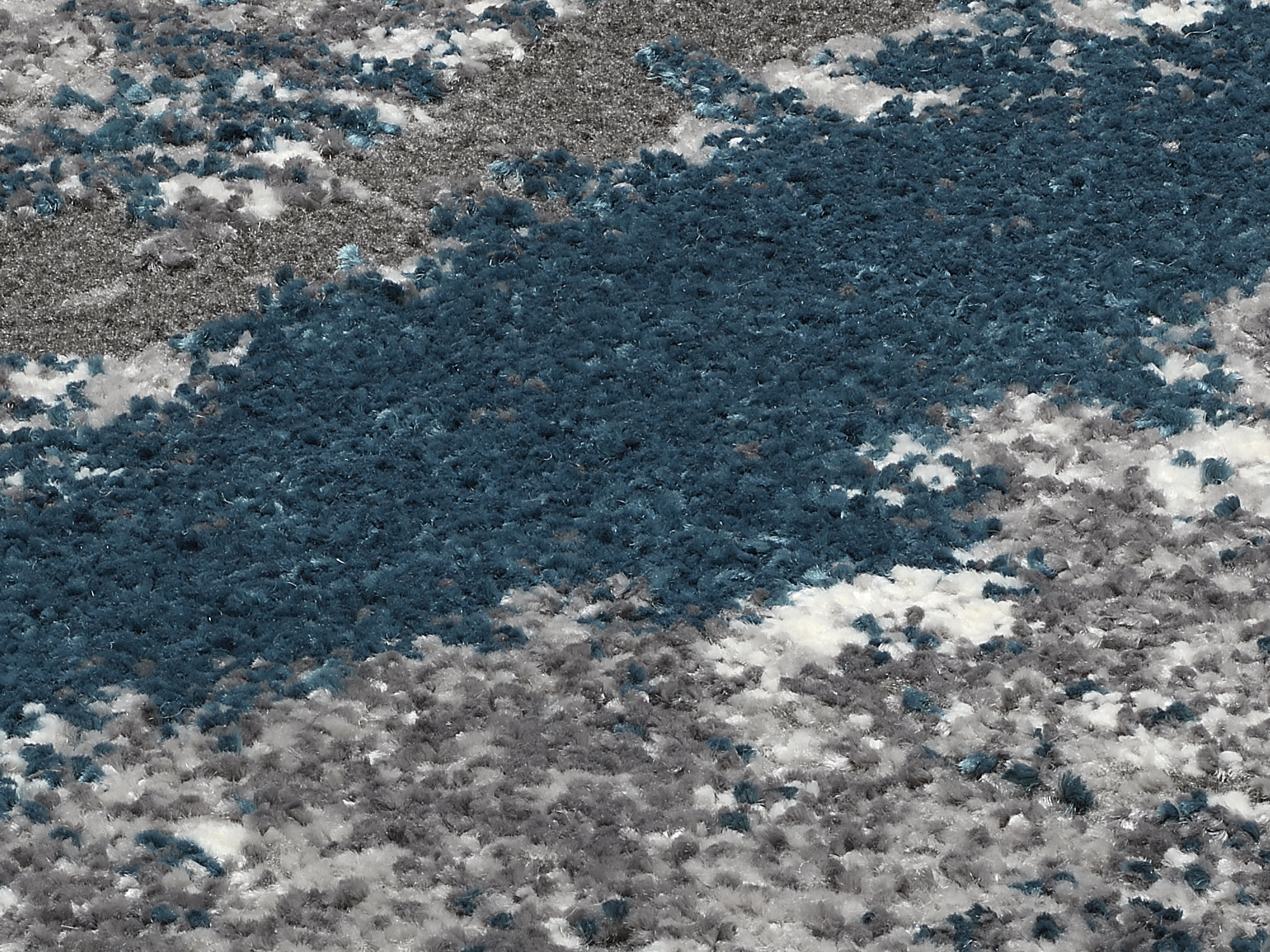Juwel Liray Designer Teppich grau-petrol