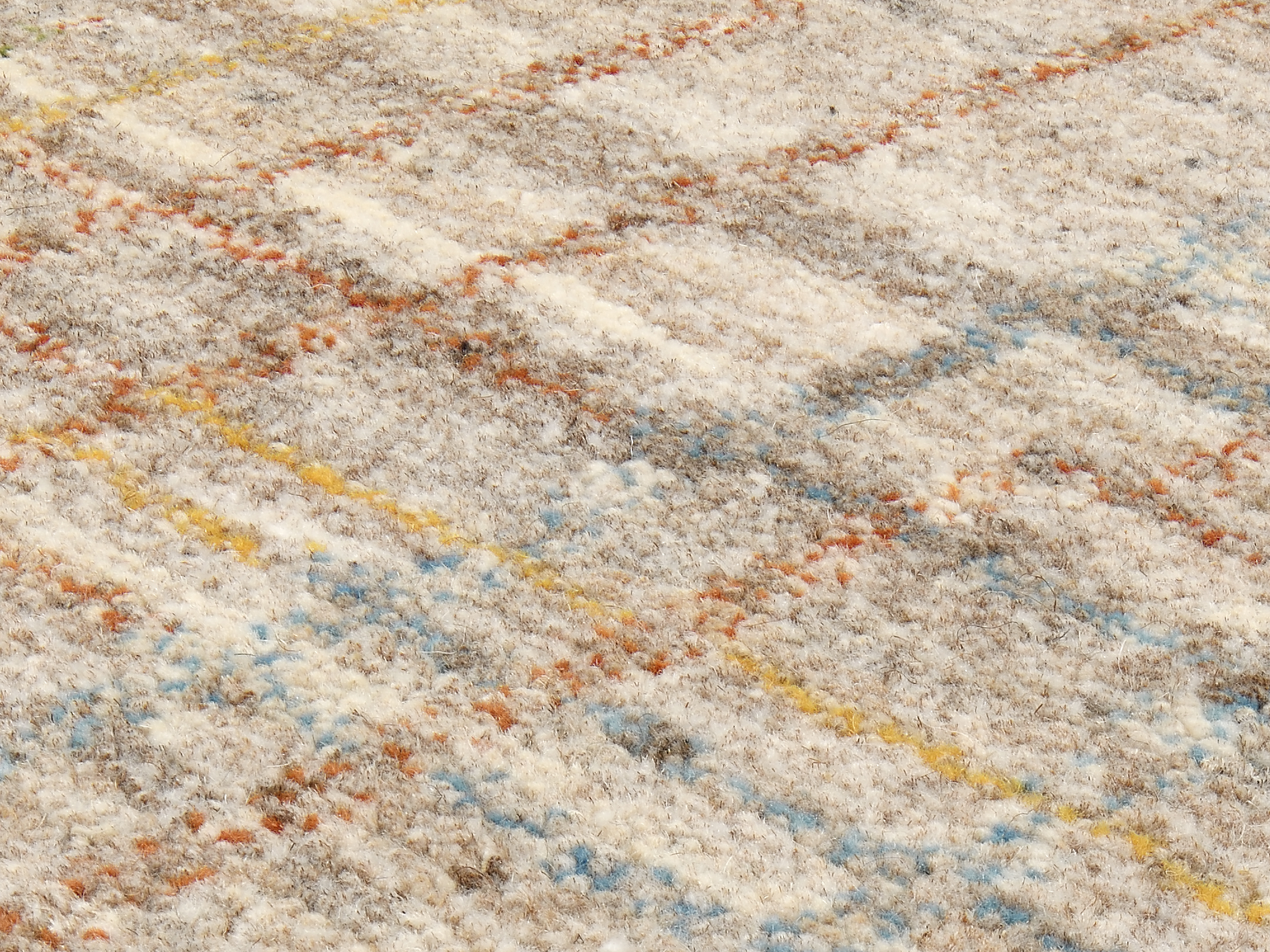Galant Border Wollteppich multicolor