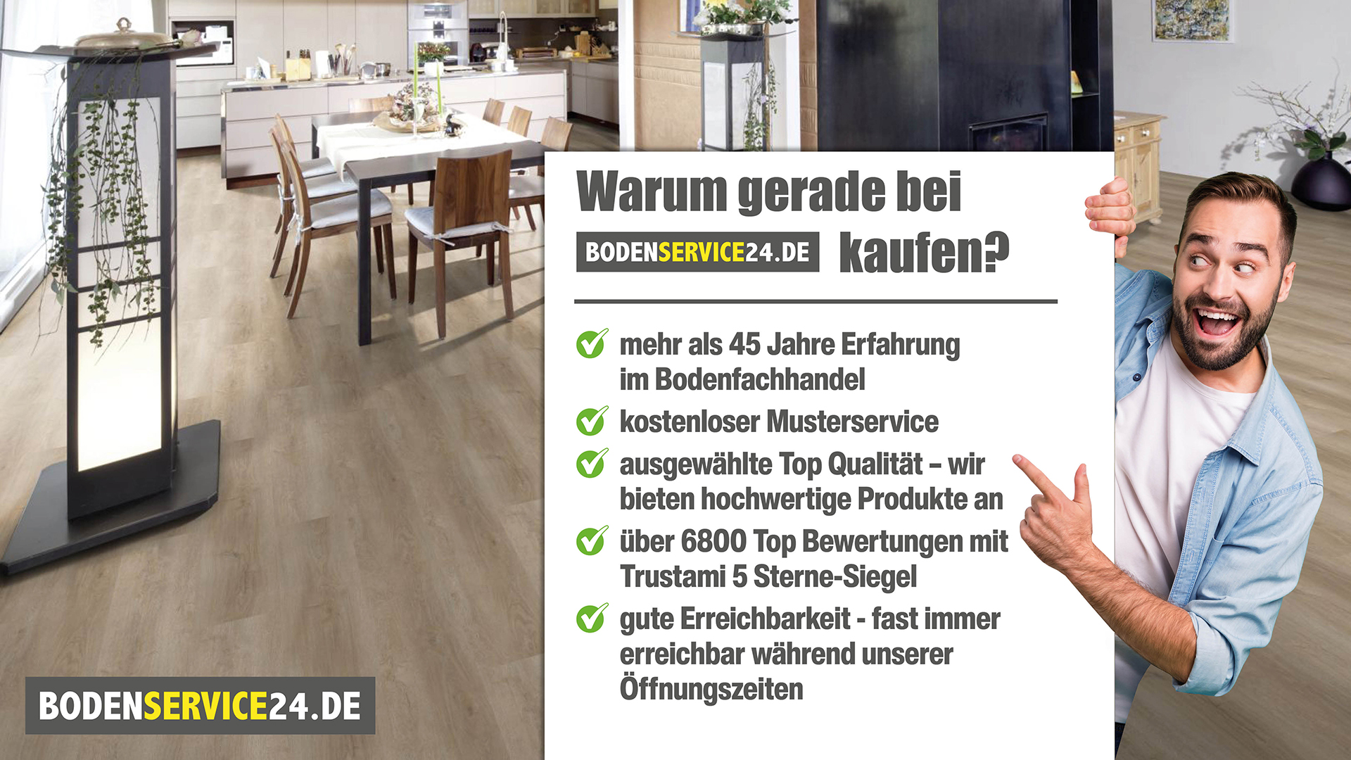 Klick Vinyl Eiche markant hellgrau