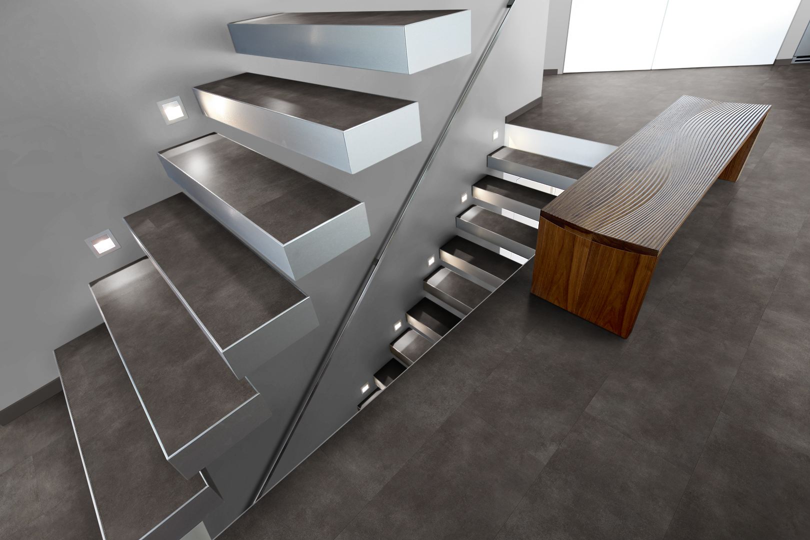 Klebe Vinyl Basic Granit dunkelgrau