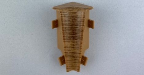 Innenecke Außenecke Endkappe Eiche dunkel 58mm