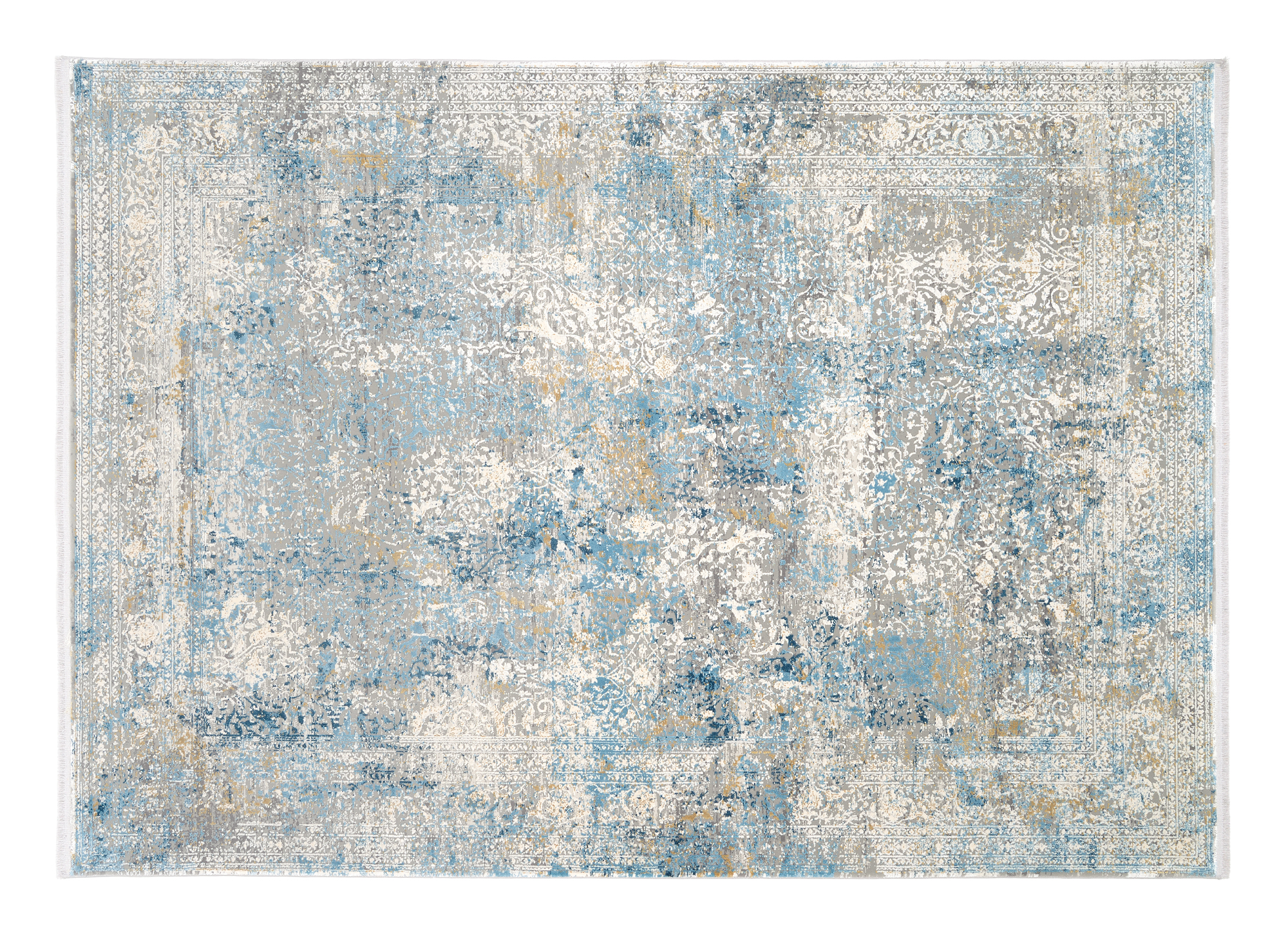 Bestseller Cava Designer Teppich grau-blau