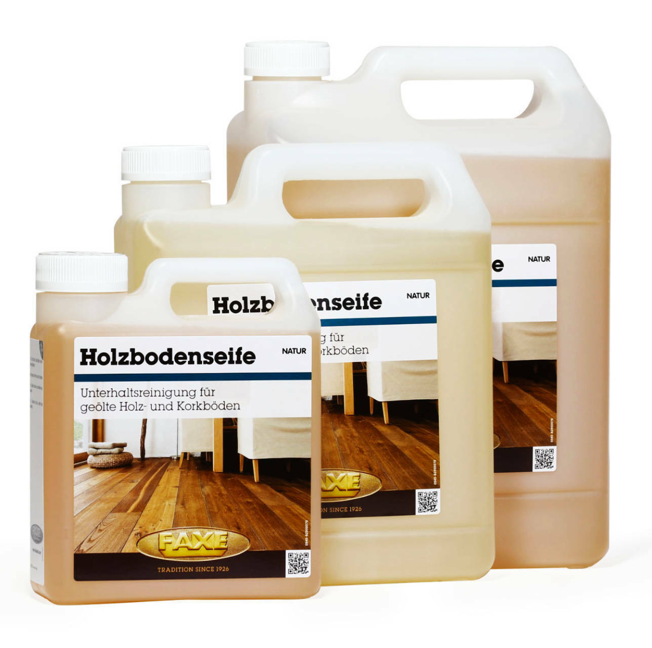 Holzseife natur für geölte Parkettböden