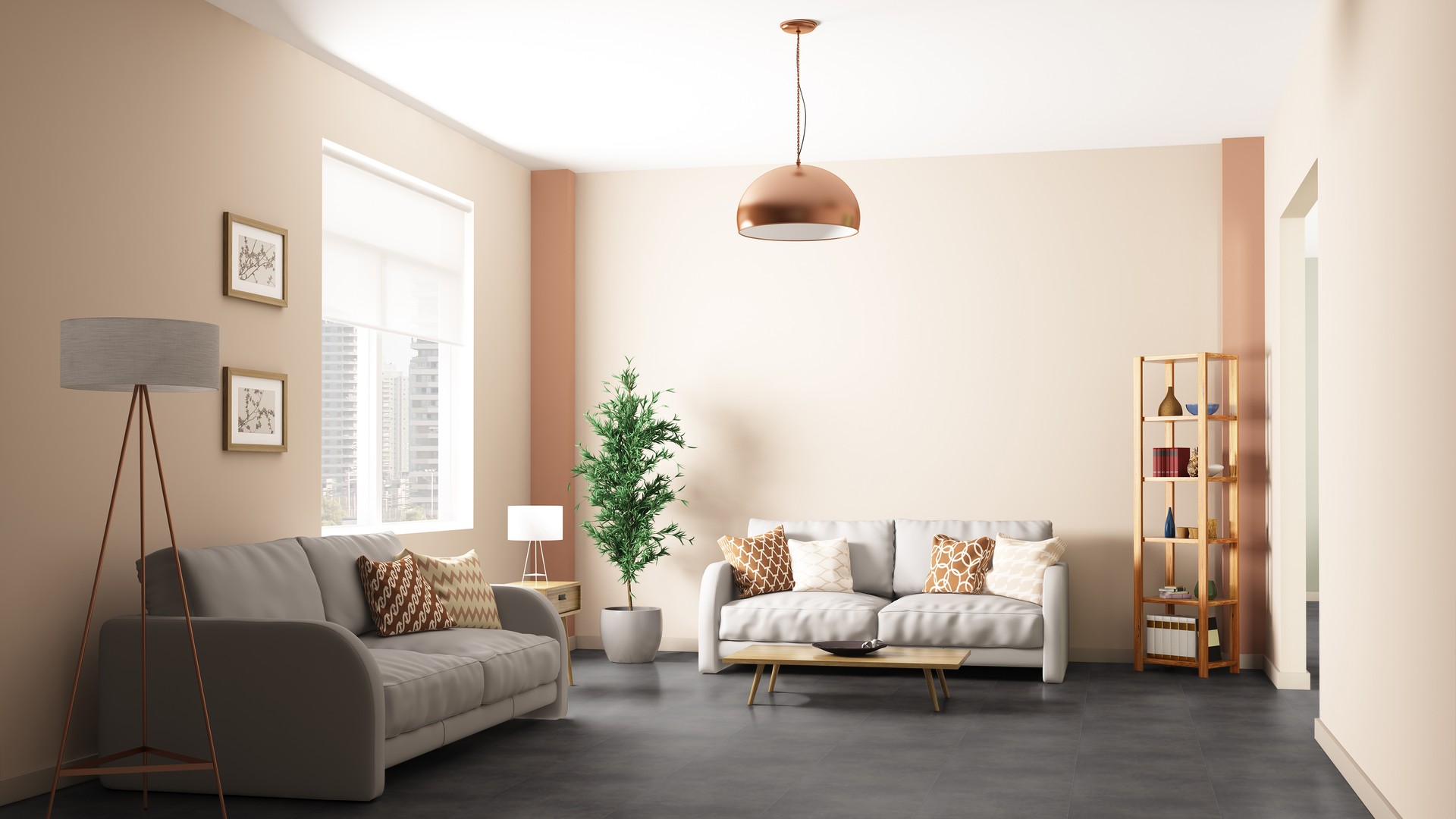 Klebe Vinyl Beton schwarz