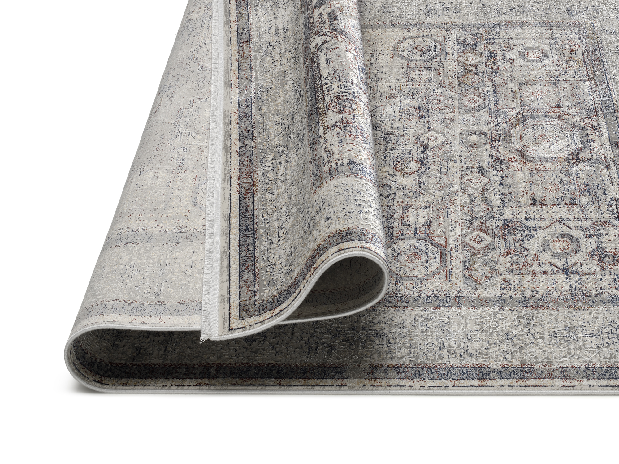 Mystic Bazaar Orientteppich grau-multicolor