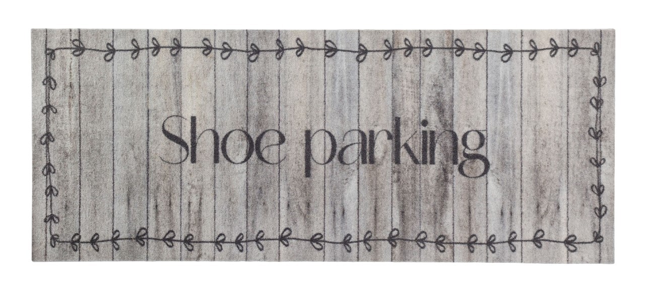 Fußmatte Schuhparkplatz love wood 40x100 cm