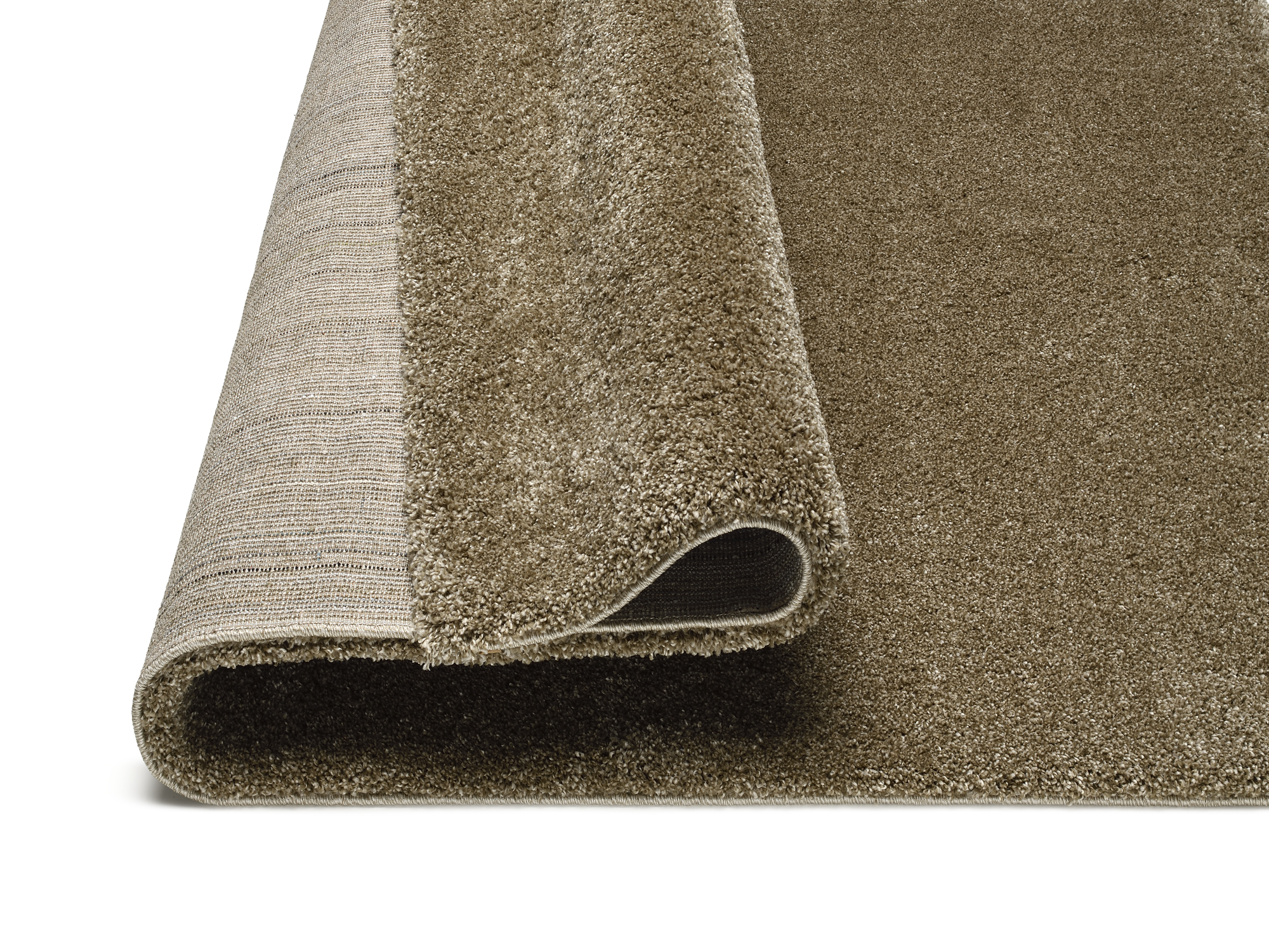 Montis Hochflor Teppich hellbraun