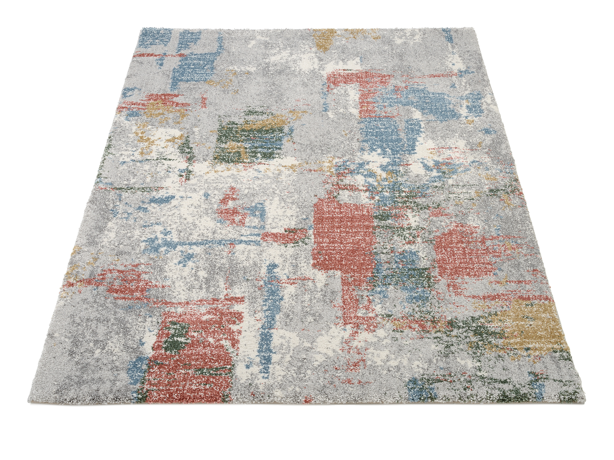 New Villa City Frisé Teppich multicolor