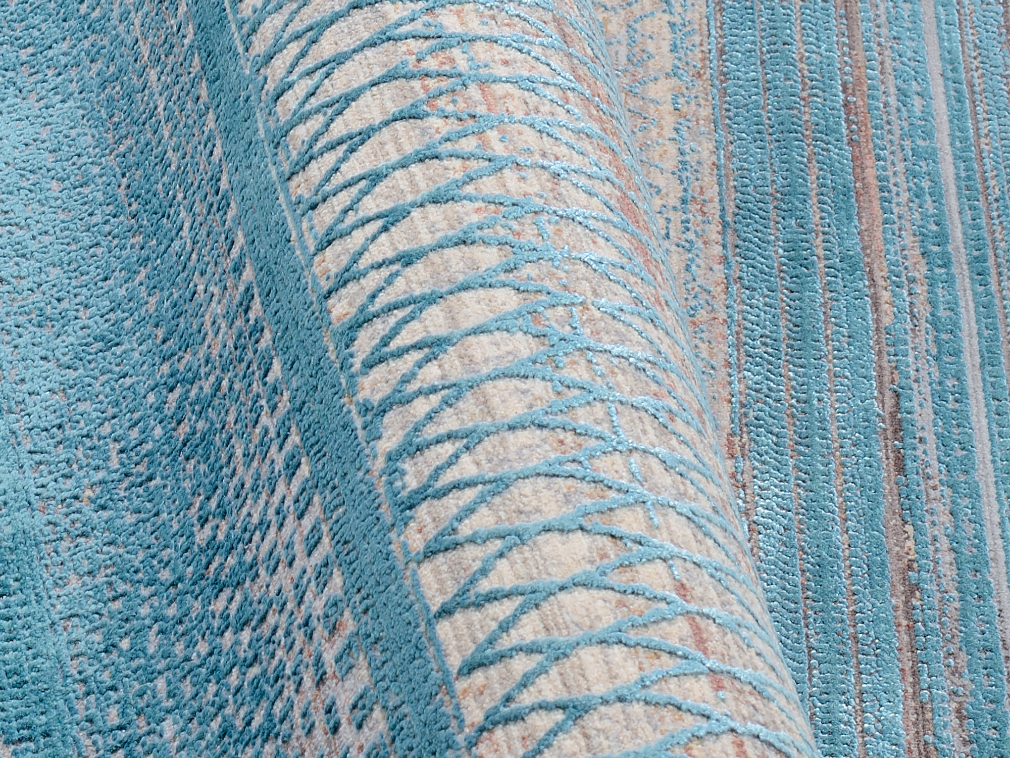 Farben Master Designer Teppich türkis-grau