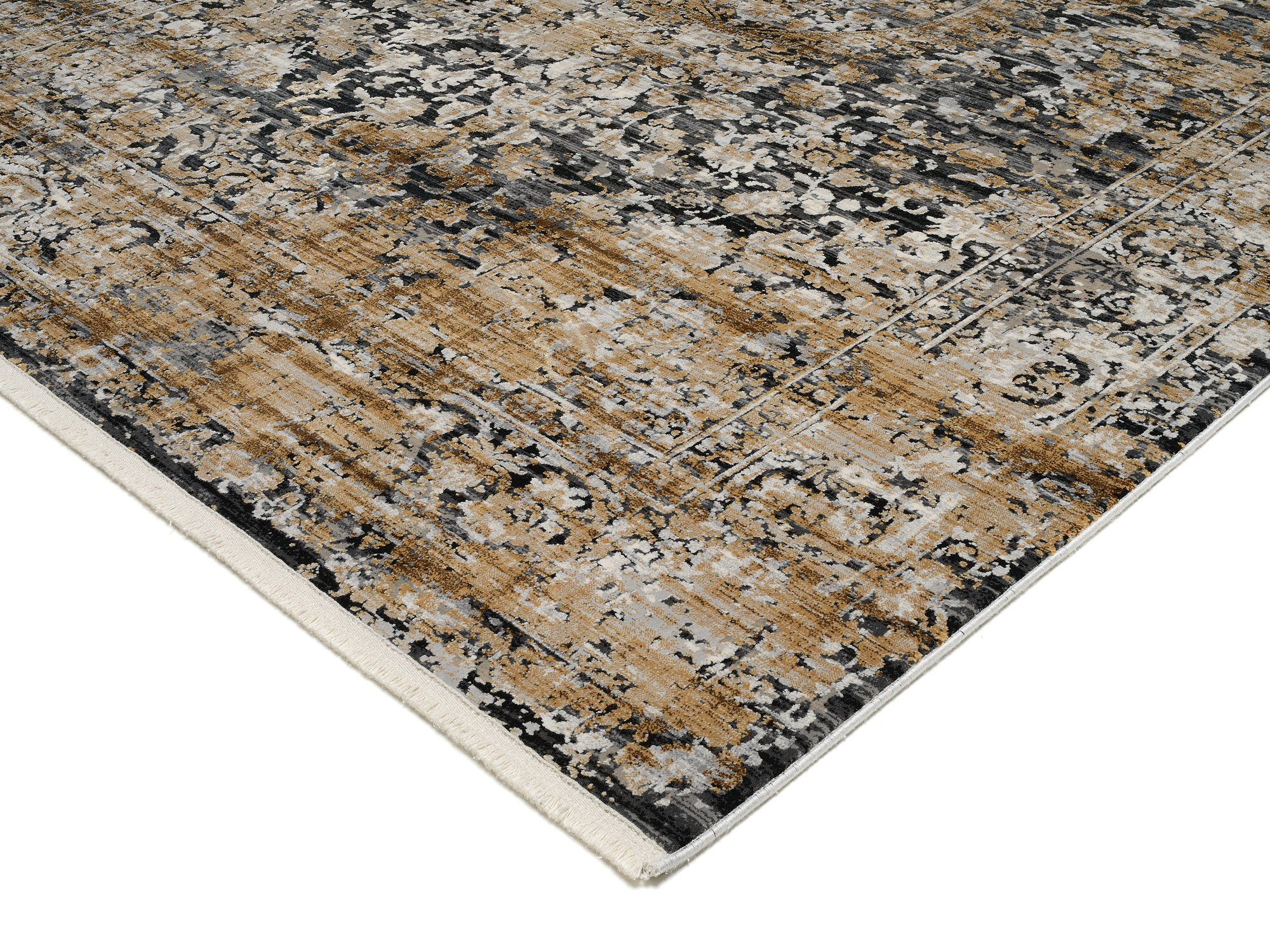 Impression Soda Designer Teppich grau-gold