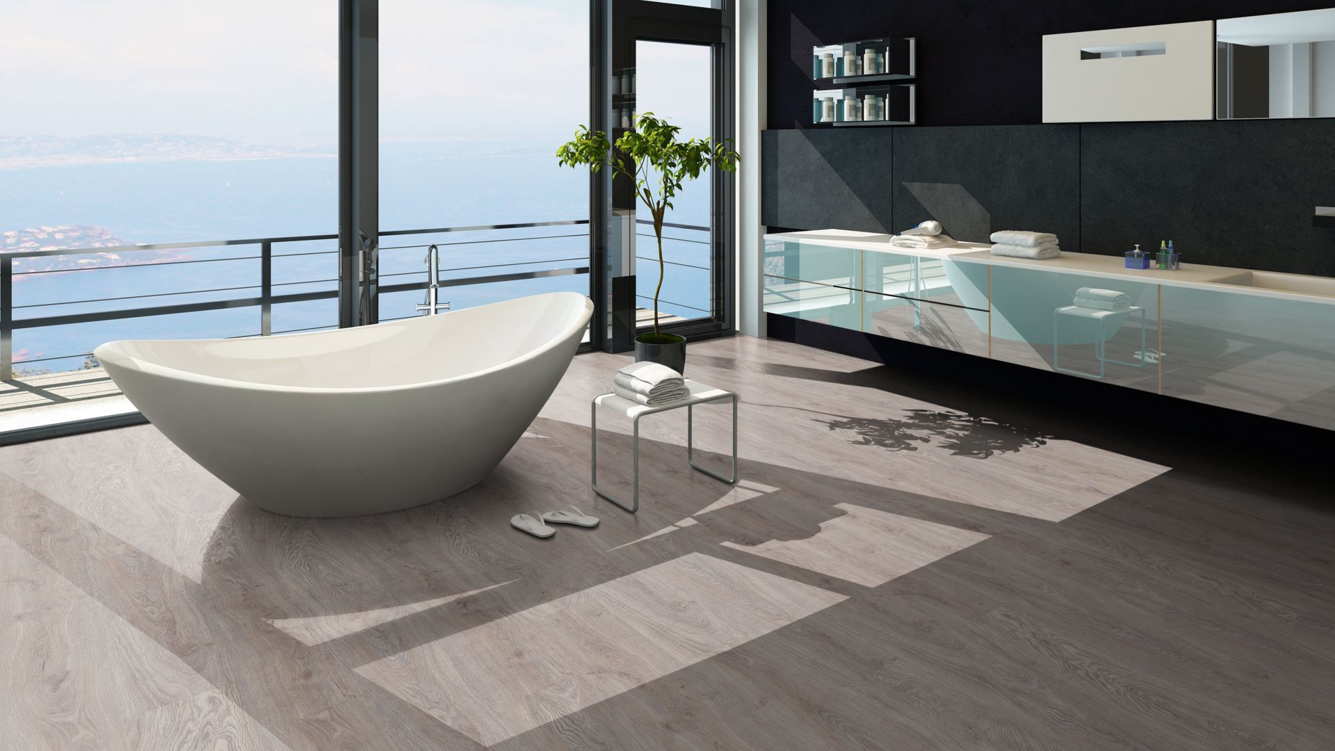Klick Vinyl Eiche grau-beige