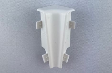 Sockelleisten Ecken Weiß 58 mm – Innenecke, Außenecke, Endkappen & Verbinder