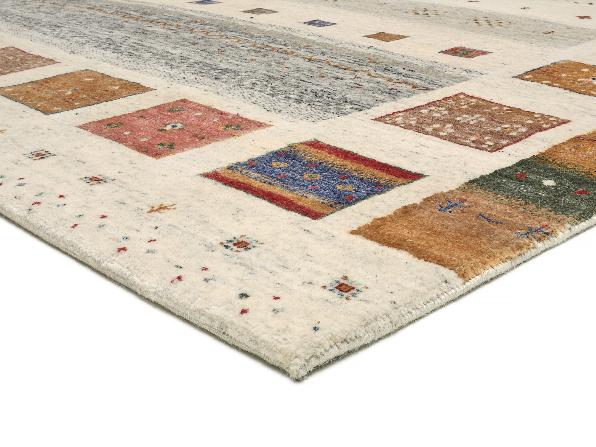 Colorful Tribut Wollteppich multicolor