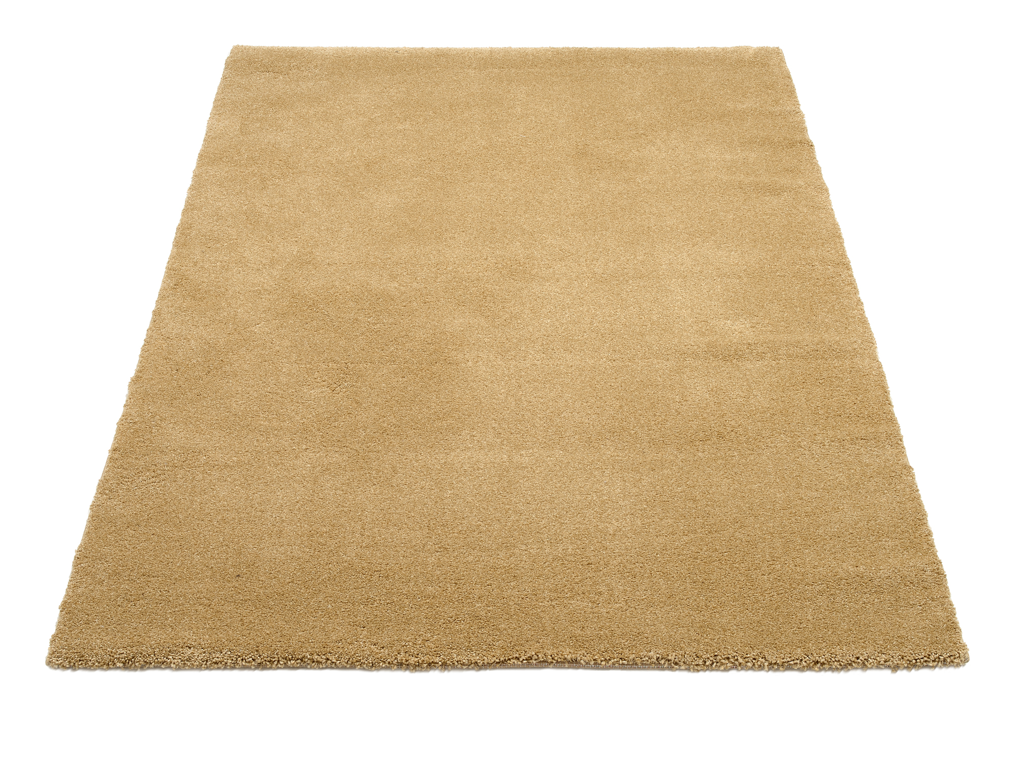 New Villa Melange Uni Teppich gold