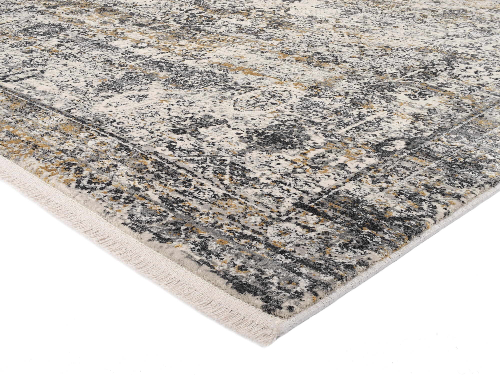 Bestseller Tadi Designer Teppich grau-gold