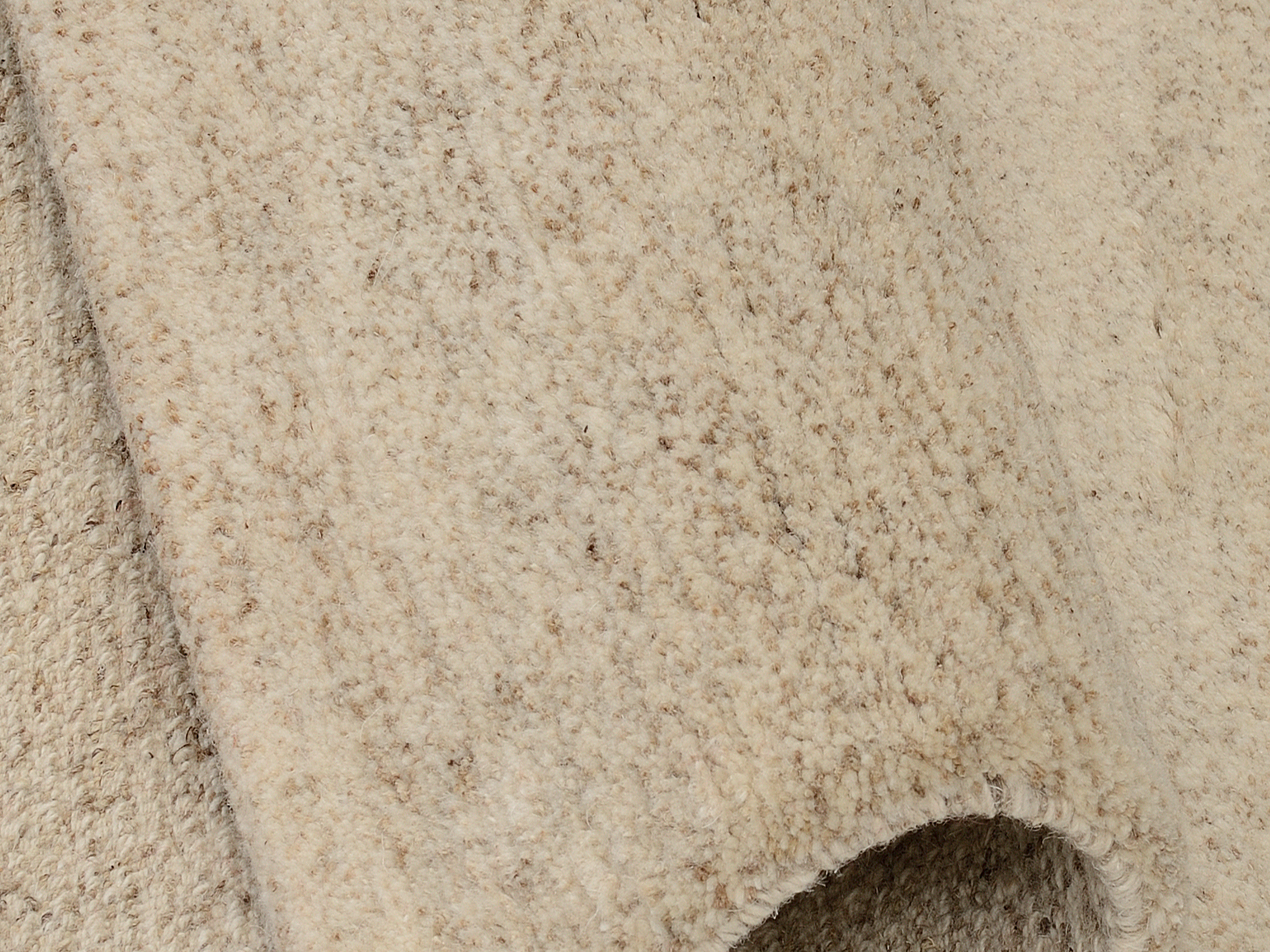 Davina Uni Wollteppich hemp