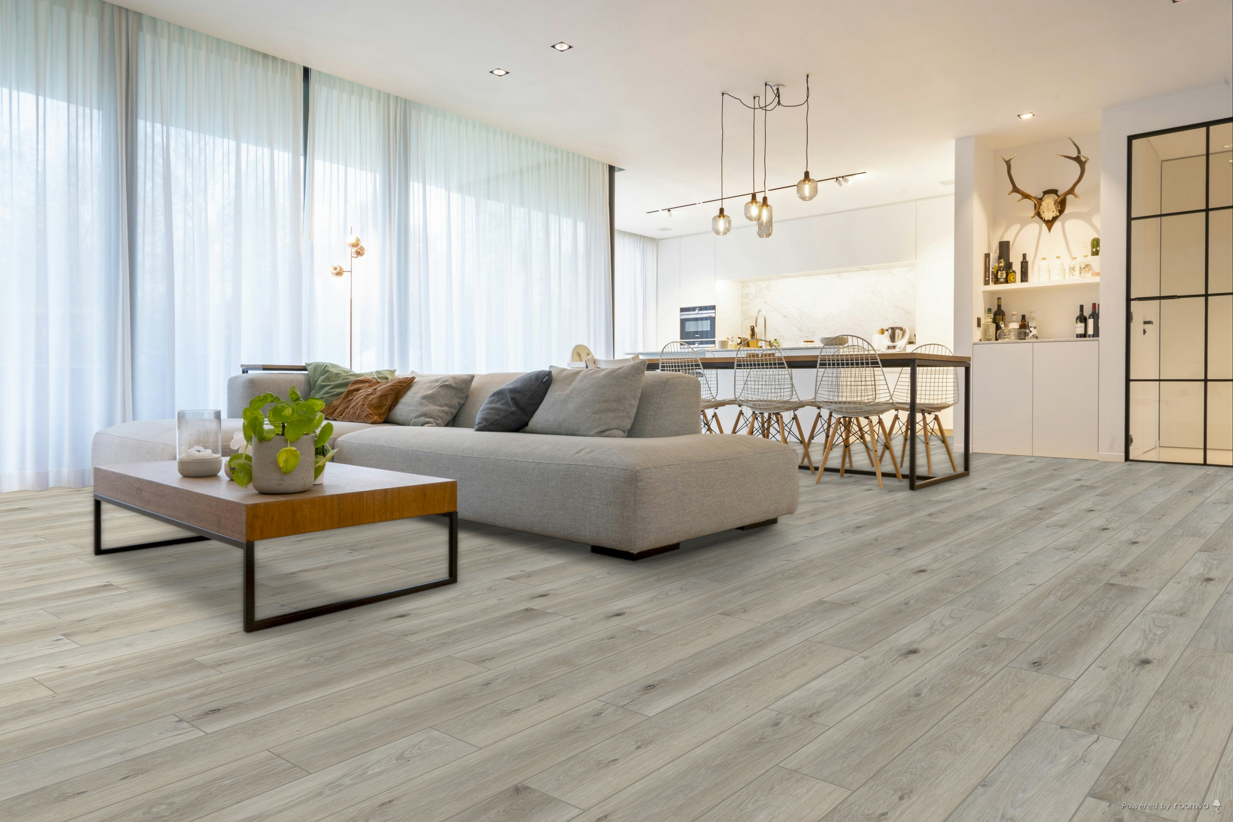 Coretec Swamp Designboden Eiche hell rustikal